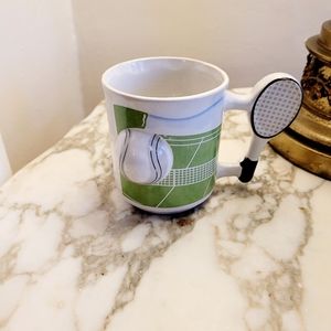 Vintage Emson 3D Tennis Ceramic Mug